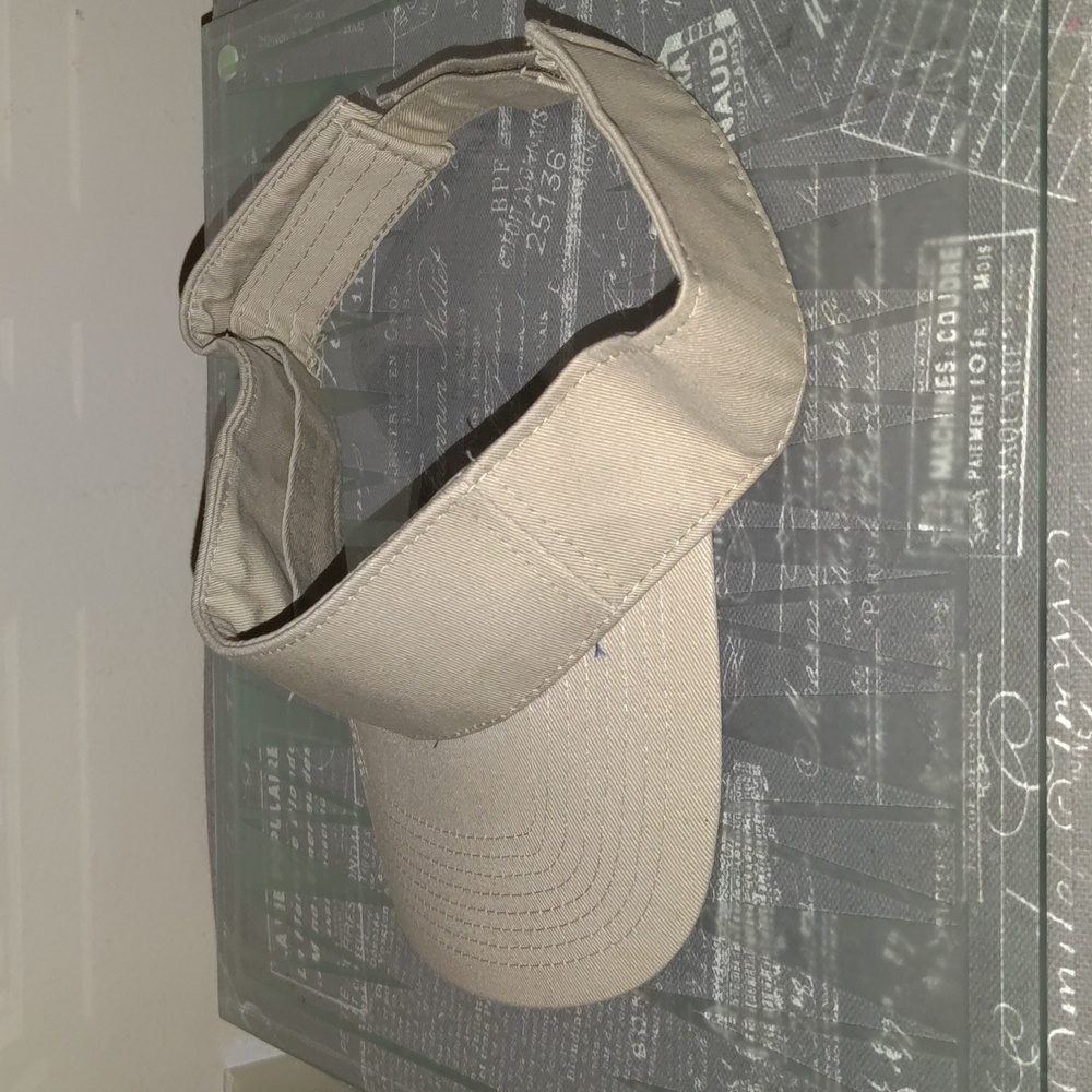 Sun Cap Plain Adjustable Strapback Beige Golf Vis… - image 2